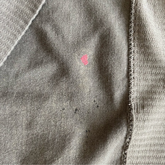 GRAY RUCHED CROPPED ANKLE LEGGINGS WITH RHINESTONES - Picture 10 of 10